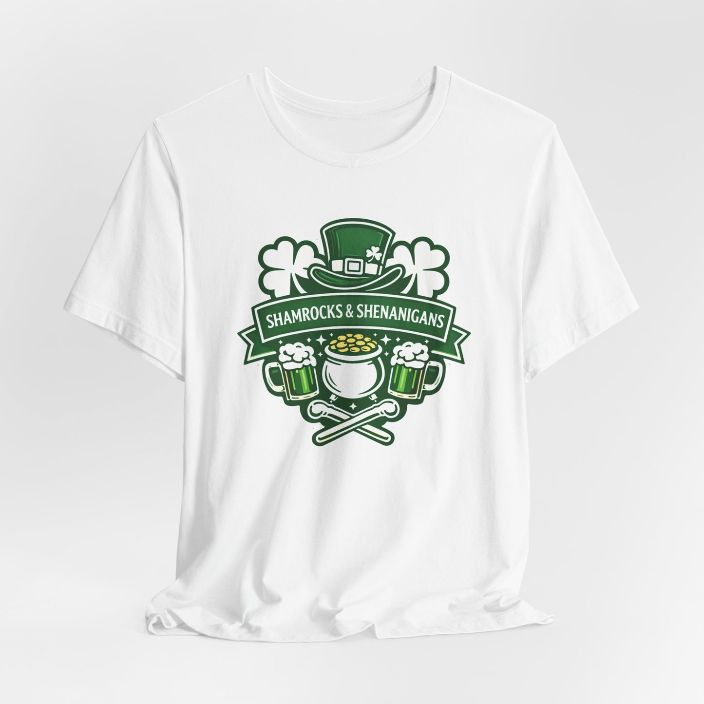 Shamrocks & Shenanigans T-Shirt — St. Patrick's Day Irish Party Tee